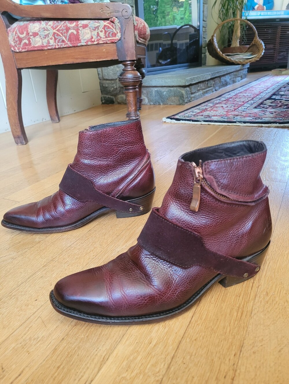 John Fluevog Debbie Spiral Zip Boots